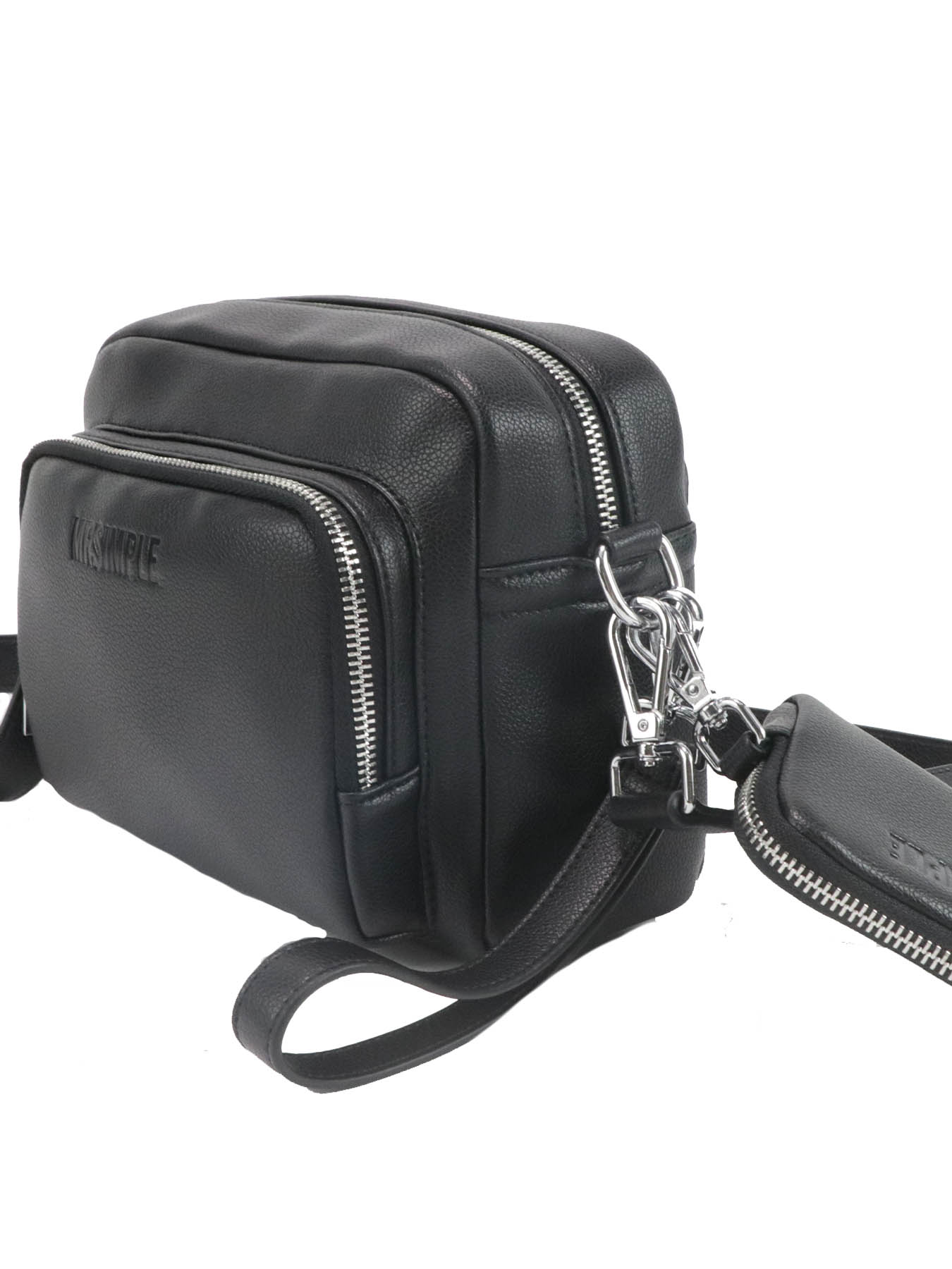 Men's black crossbody bag leather