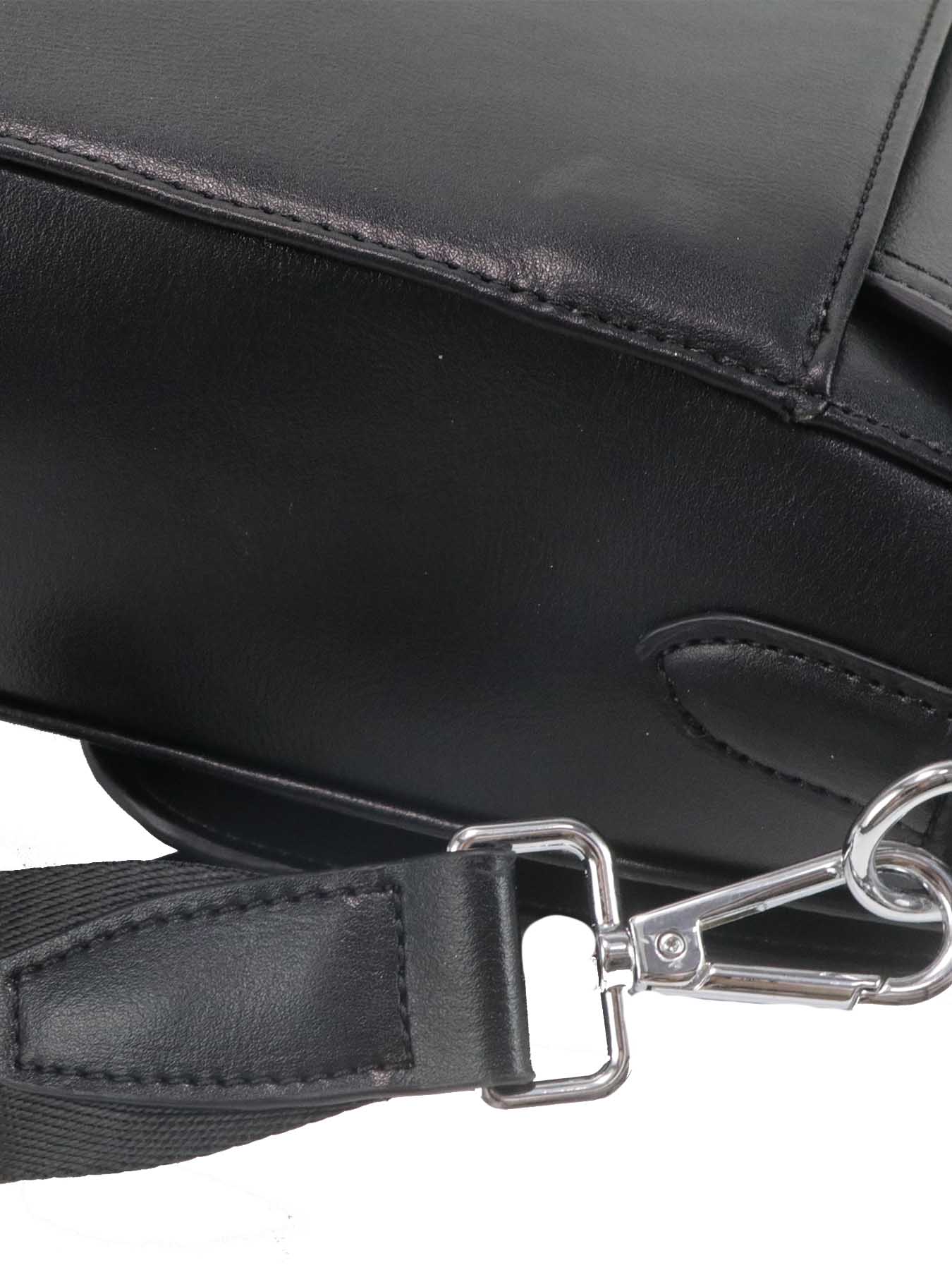 Fashionable large capacity luxury men's black crossbody bag