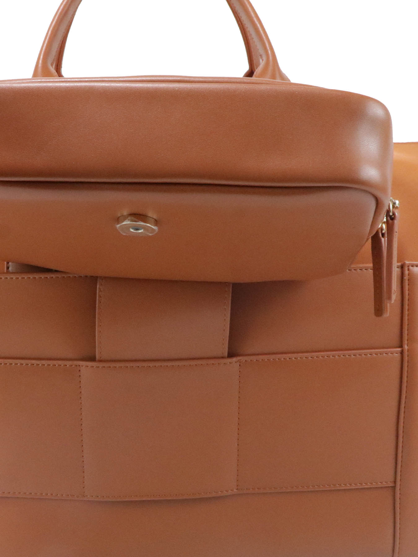 Luxury PU leather luggage bag