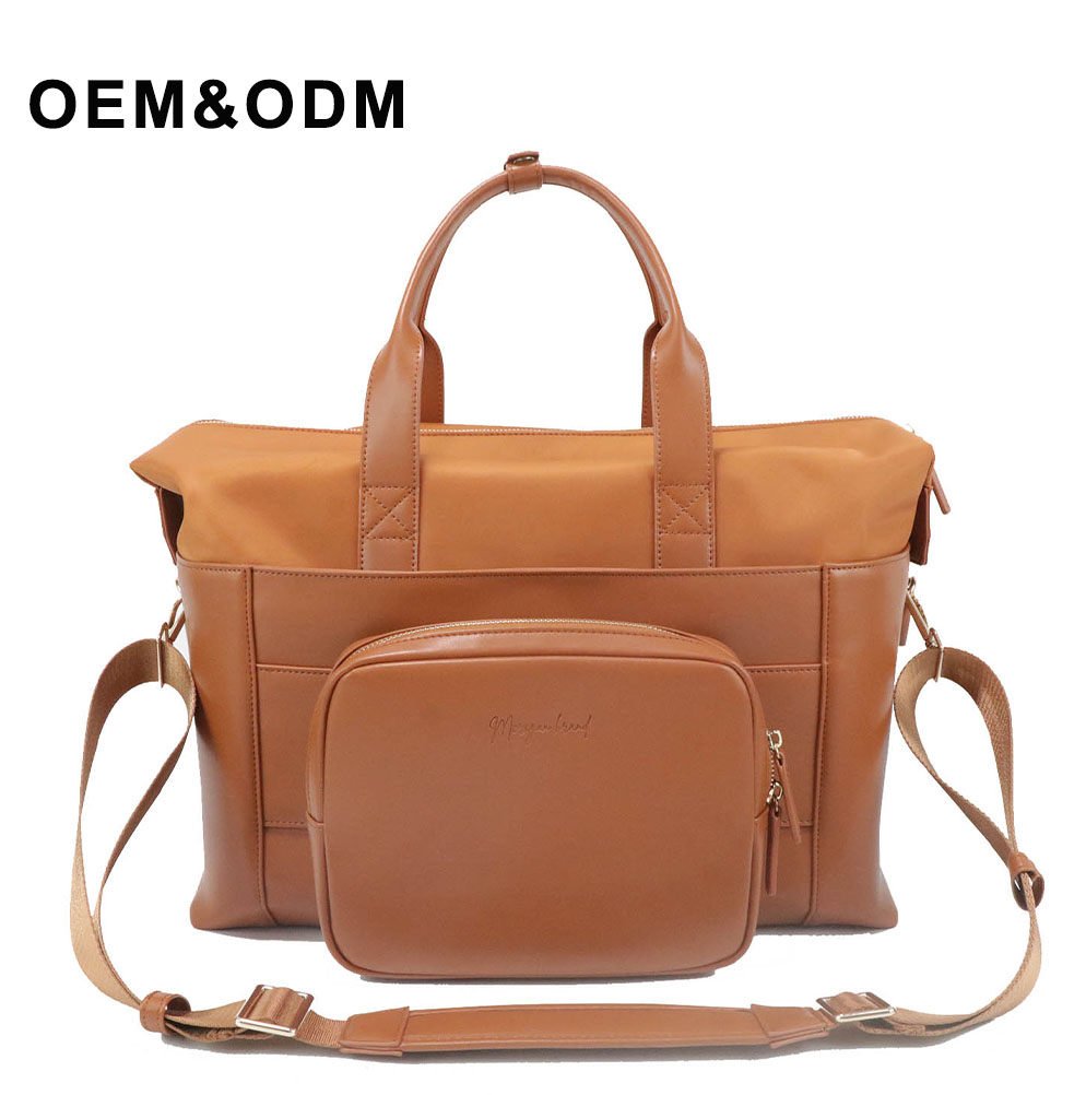 Luxury PU leather luggage bag