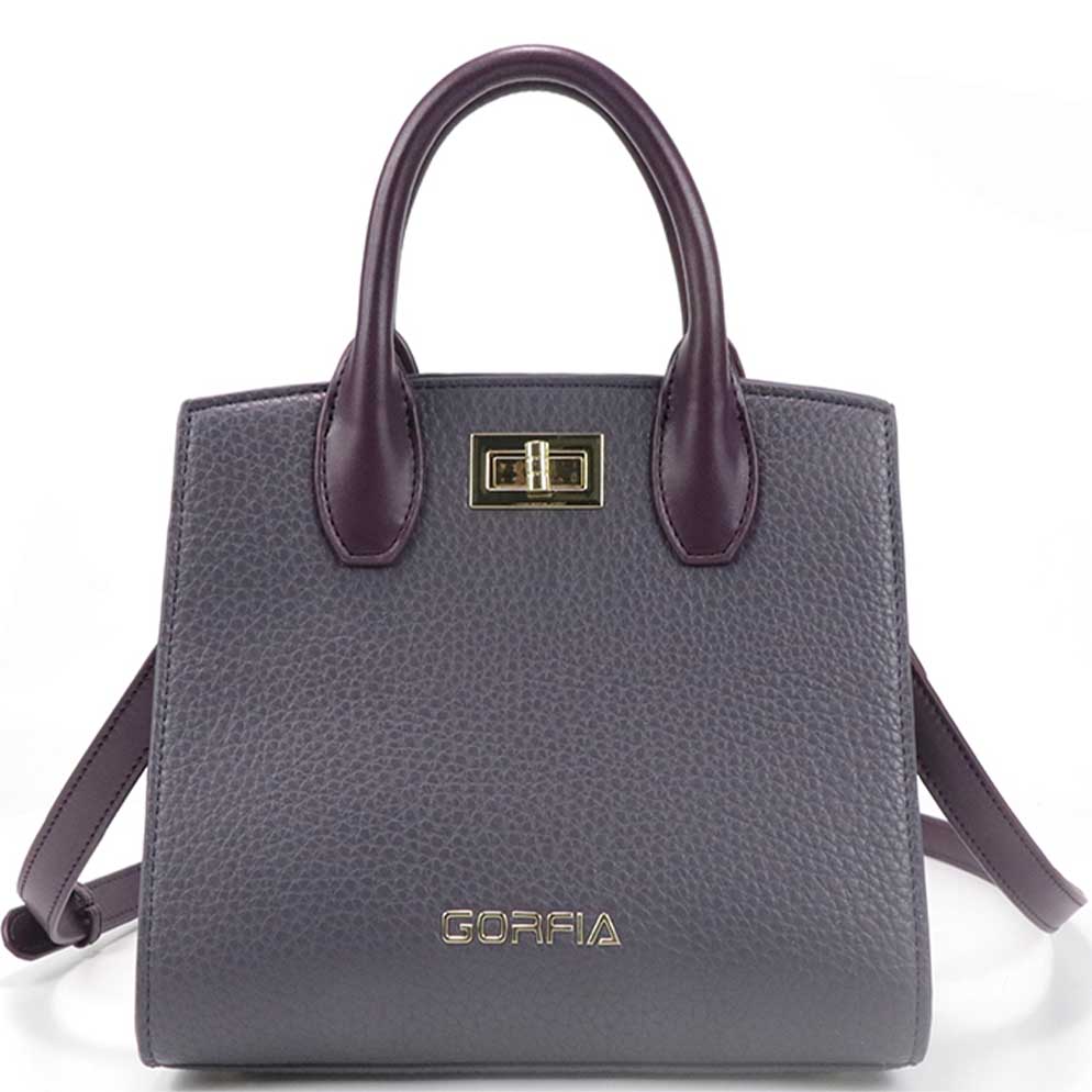 Purple high-end women's handbag