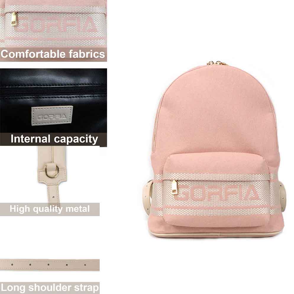 pink women backpack