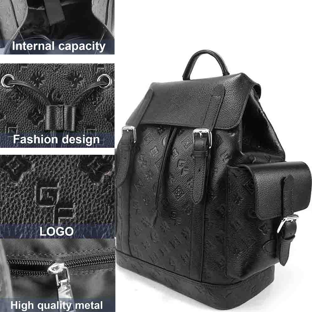 Side drawstring pocket backpack