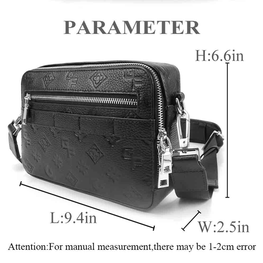 Men's PU carrying crossbody bag